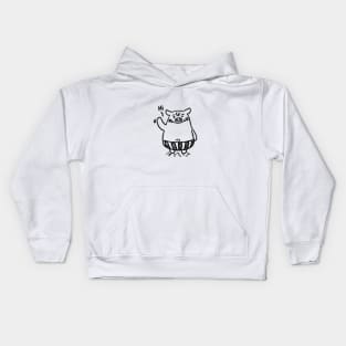 Hi, Pig ( front ) Kids Hoodie